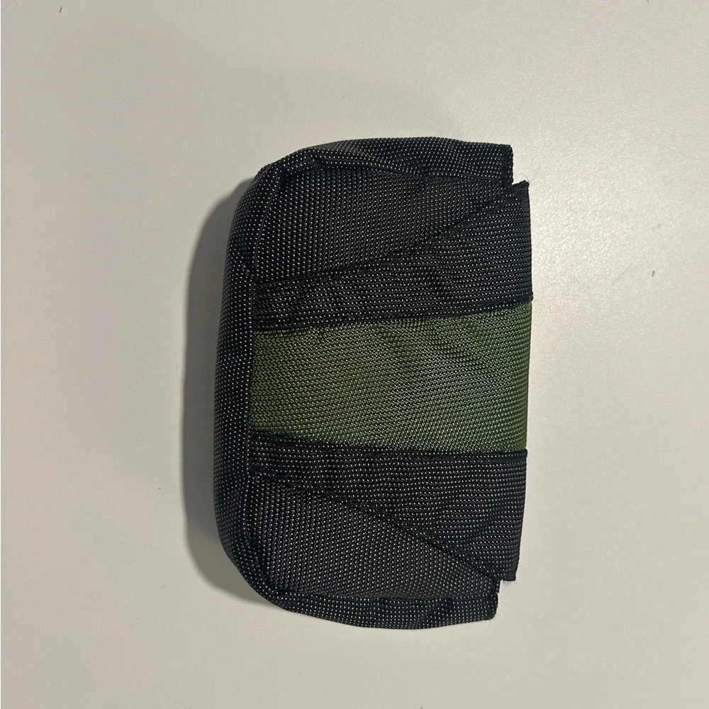 Eco-Friendly Black and Green Wallet